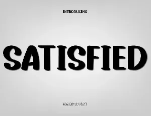 Satisfied font