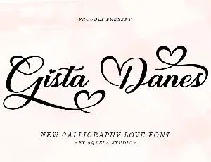 Gista Danes font