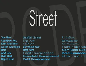 Street font