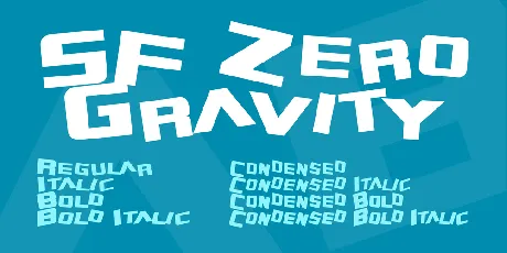 SF Zero Gravity font