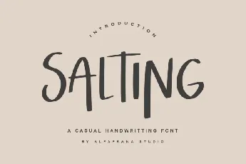 Salting font