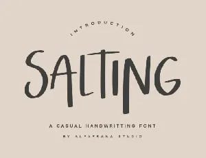 Salting font