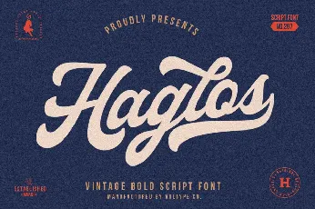 Haglos font