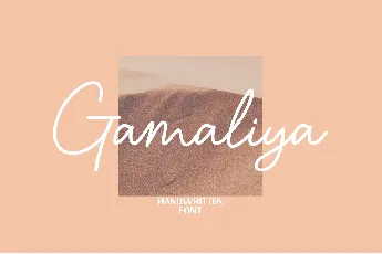 Gamaliya font