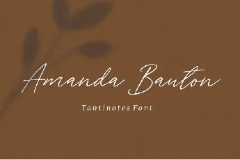 Tantinotes Handwritten font