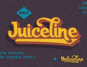 Juiceline Bold Script font