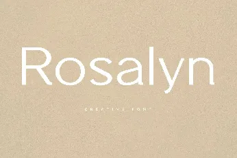 Rosalyn font