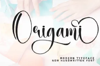 Origami Calligraphy font