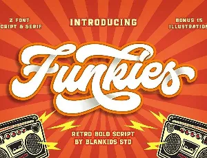 Funkies Bold Script font