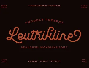 Leuthikline font