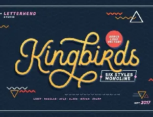 Kingbirds font