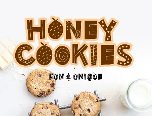 Honey cookies font