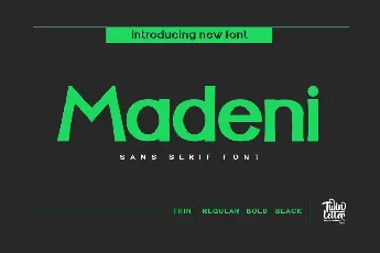 Madeni Personal Use font