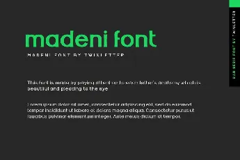 Madeni Personal Use font