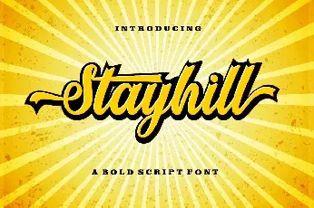 Stayhill font