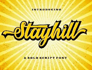 Stayhill font