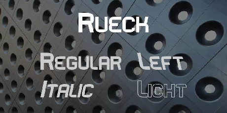 Rueck font