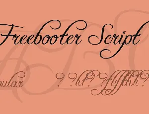 Freebooter Script font