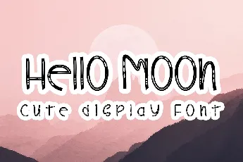 Hello Moon font