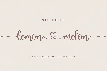 Lemon Melon font