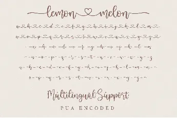 Lemon Melon font