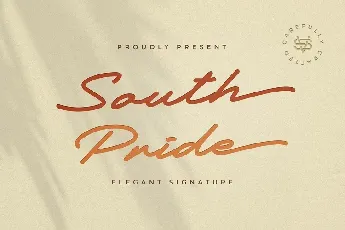 South Pride Luxury Signature font