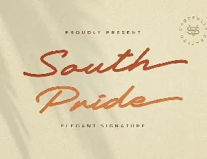 South Pride Luxury Signature font