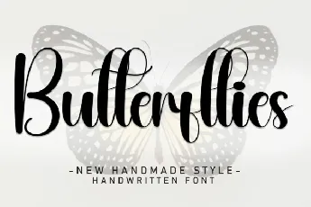 Butterflies Script font