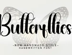 Butterflies Script font