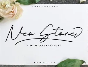 Neo Stone Handwritten font