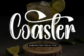 Coaster Brush font