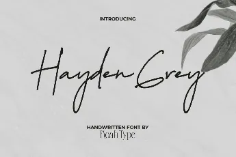 Hayden Grey Demo font