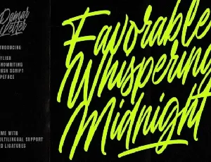 Favorable Whispering Midnight font