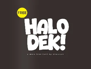 Halo Dek font