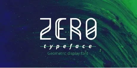 Zero font