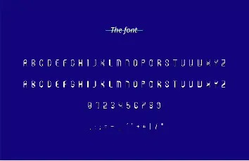 Zero font