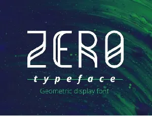 Zero font