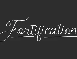 Fortification Demo font