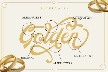 Golden Jewelry font