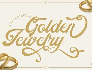 Golden Jewelry font