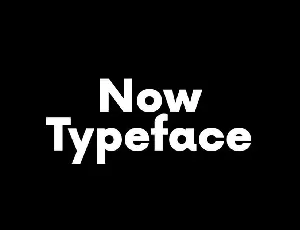 Now Typeface font