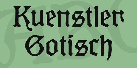 Kuenstler Gotisch font