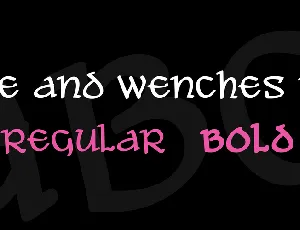 Ale and Wenches BB font