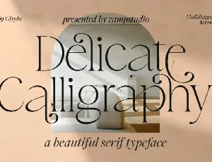 Delicate Calligraphy font