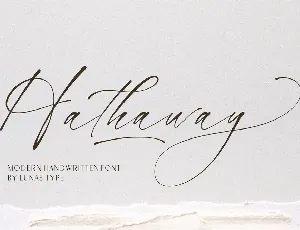 Hathaway font