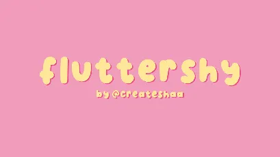 Fluttershy font