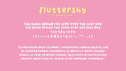 Fluttershy font