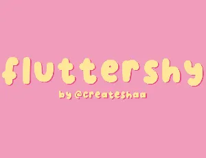 Fluttershy font