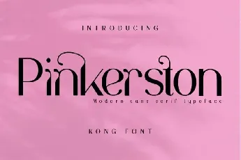 Pinkerston Sans Serif font