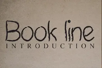 Book Line Handwritten font